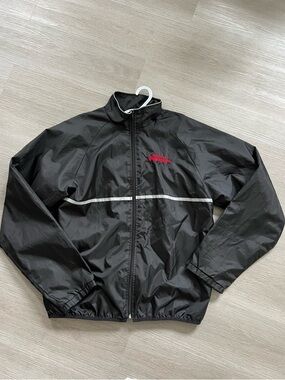 Sports Illustrated Swim Black Windbreaker with Red Logo